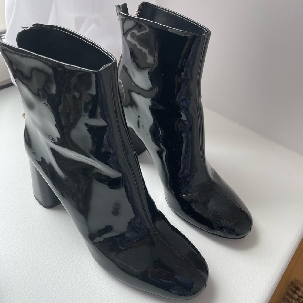 Alice and Olivia Patent Leather Booties